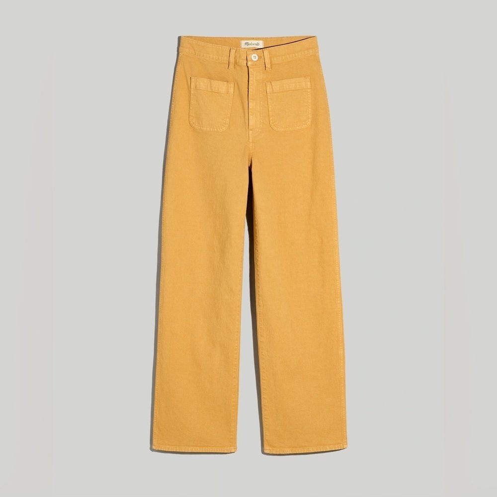 Madewell Petite Emmett 2.0 Wide-Leg Crop Pants in Earthen Gold - Size 26P - Picture 5 of 5